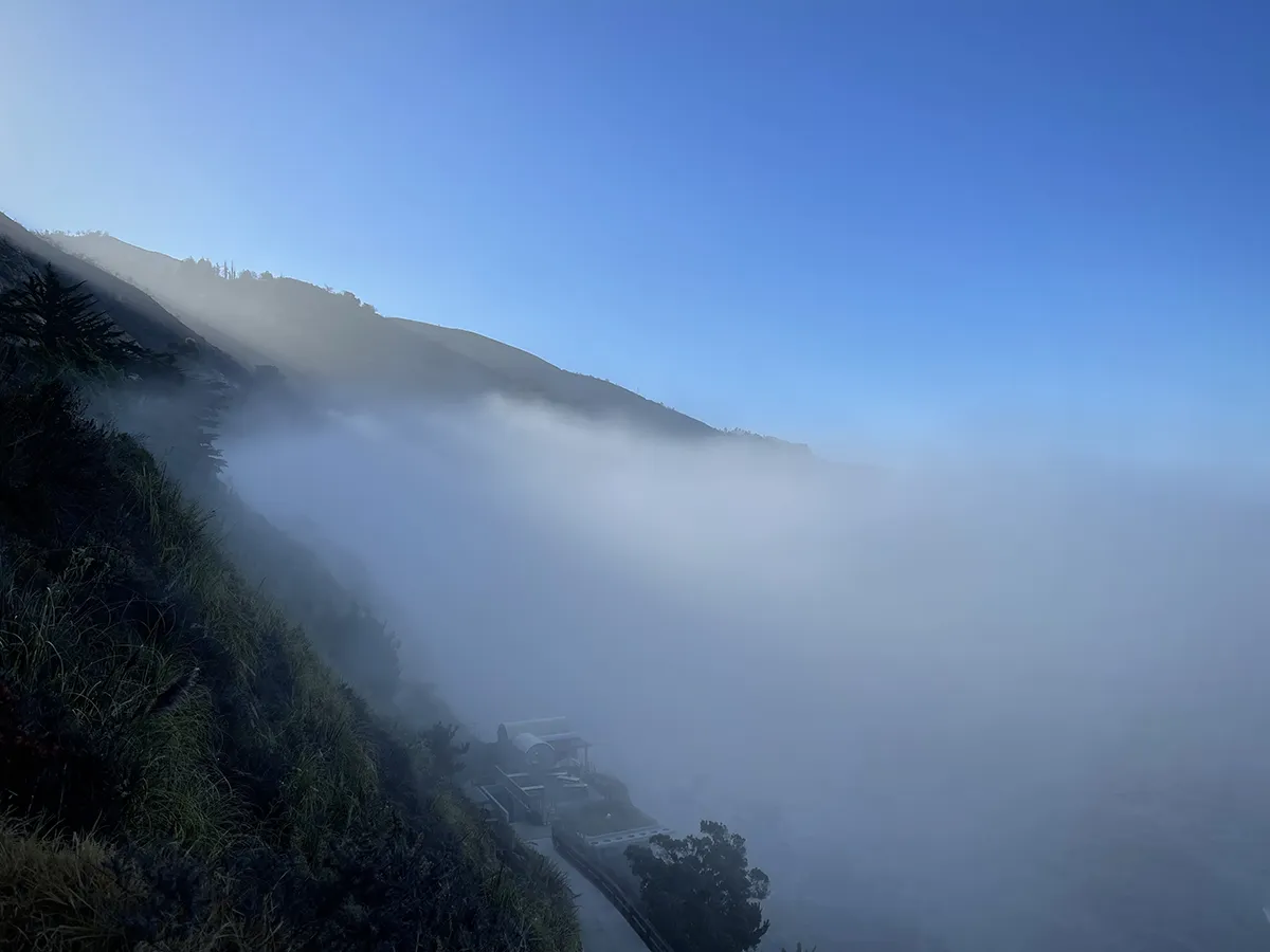 Photo of Esalen Institute on a foggy morning introducing a therapy FAQ  answering common questions about getting started with therapy - how it works, what to expect and how to prepare.